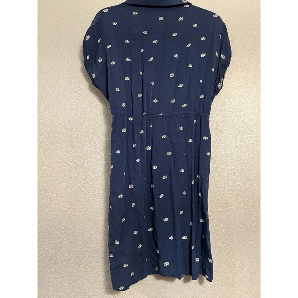 Lucky Brand Boho Navy Print Mini Dress Size M - Picture 6 of 6